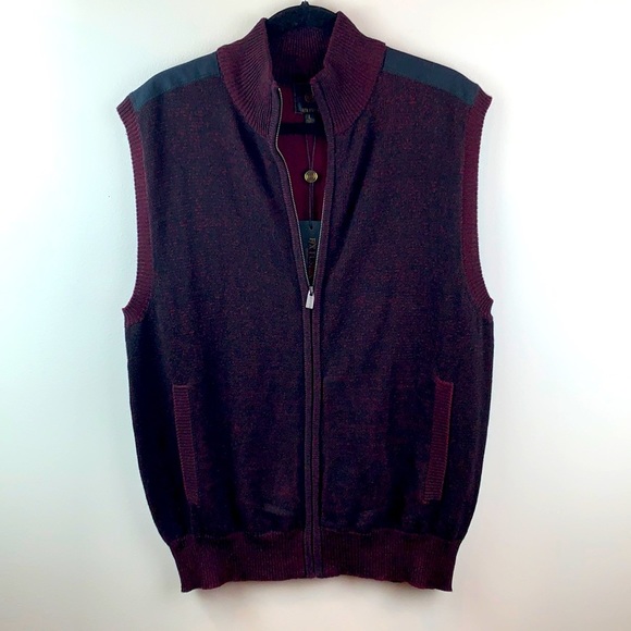 F/X Fusion Marled Knit Full Zip Vest NWT - Picture 2 of 7